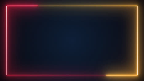 Colorful-Futuristic-neon-Abstract-Light-glowing-technology-retro-frame-background-with-copy-space