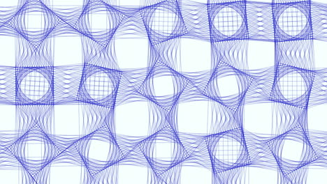 Abstract-blue-and-white-wavy-line-pattern-on-white-background