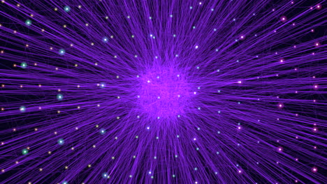 Strahlende-Violette-Kugel-Mit-Lebendigen-Lichtlinien