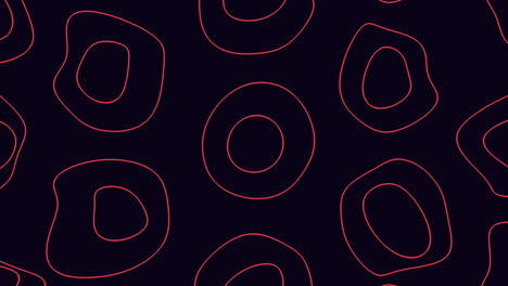 Circular-red-lines-pattern-on-black-background